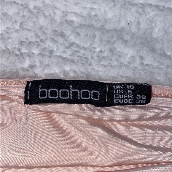 ✿ light pink tie up wrap shirt (boohoo) ✿ - Picture 3 of 3